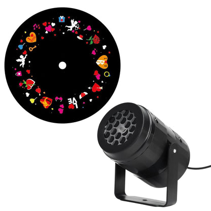 Proyector LED Decorativo Multifestivo con Discos Intercambiables